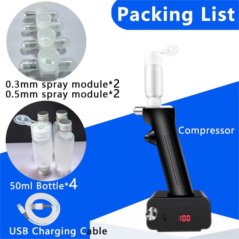 Upgraded no-clean airbrush kit